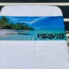 Paradise design on a reusable tcboo sun lounger band