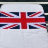 Union flag design on a reusable tcboo sun lounger band