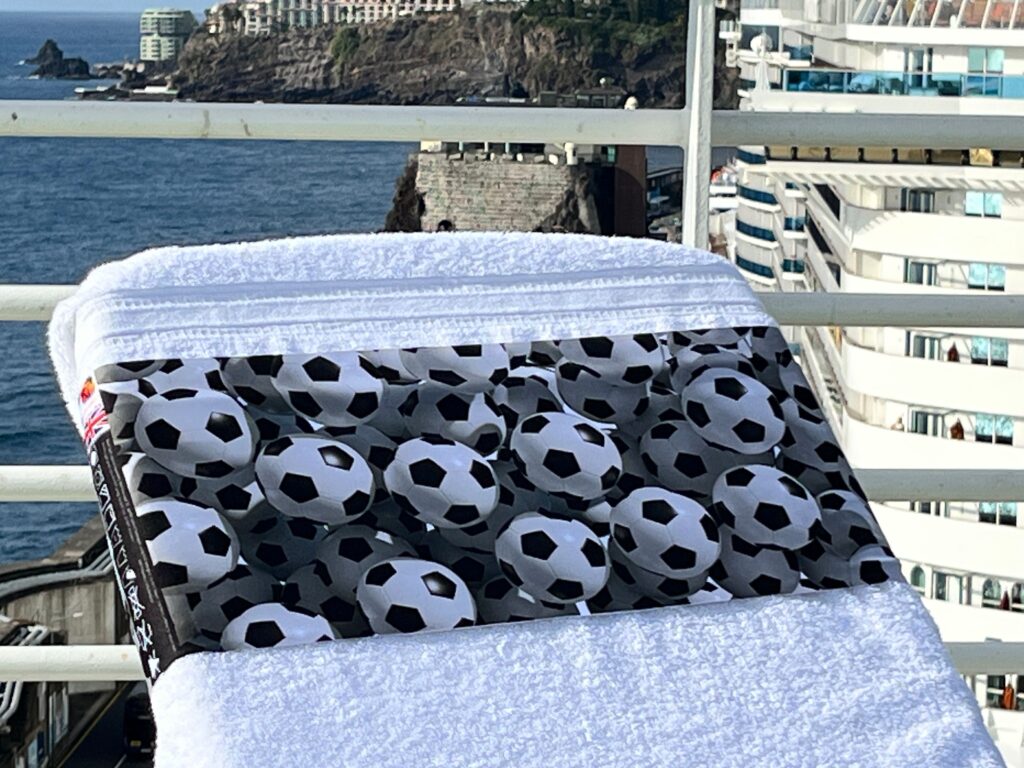 Fish Bowl design on a reusable tcboo sun lounger band