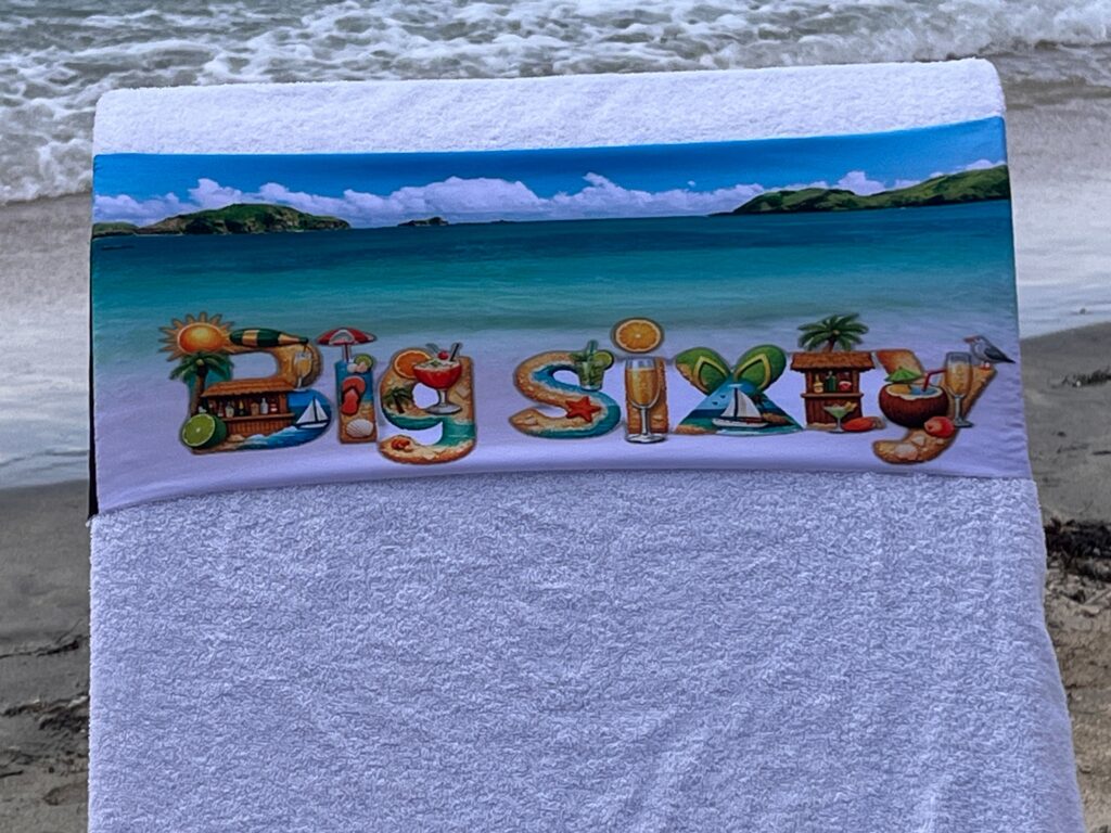 Art Big 60 design on a reusable tcboo sun lounger band