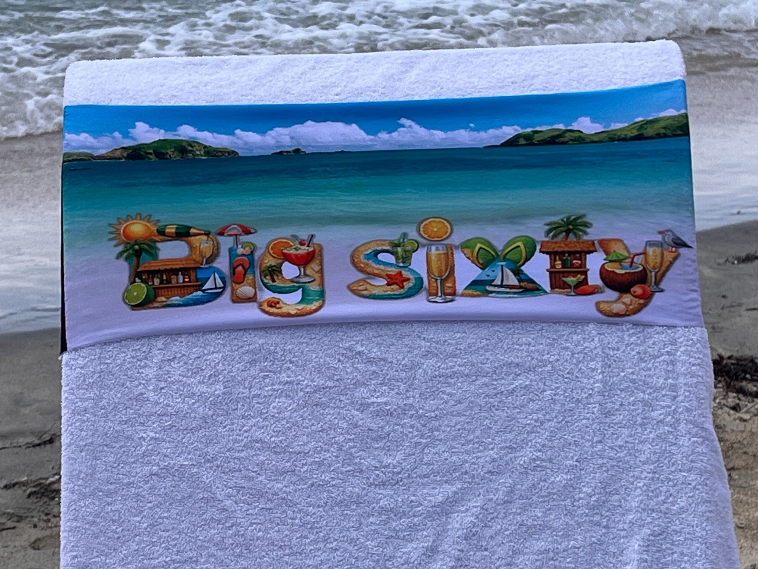 Art Big 60 design on a reusable tcboo sun lounger band