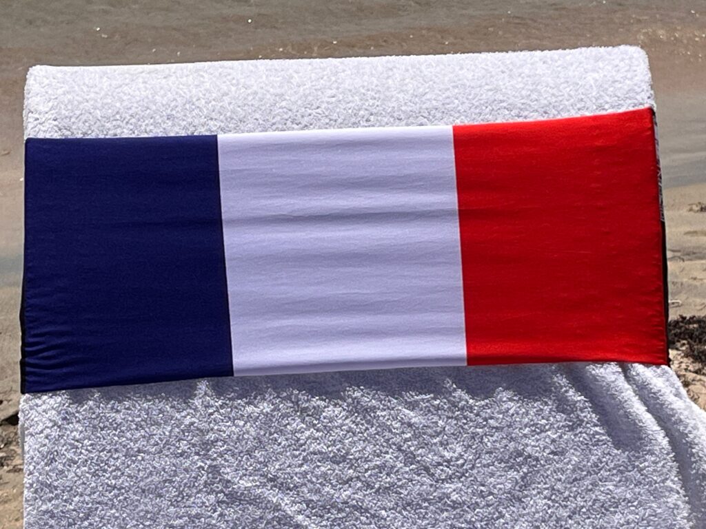 Poland flag design on a reusable tcboo sun lounger band