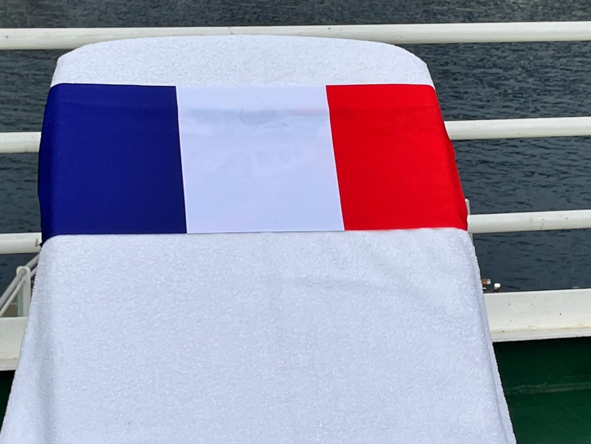 Le Tricolor, France's National flag The french National flag holding a towel onto a sun lounger. see tcboo.shop
